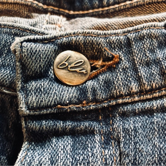 VINTAGE 90s Blu mom jeans high water bootcut high rise 8M - Picture 4 of 10